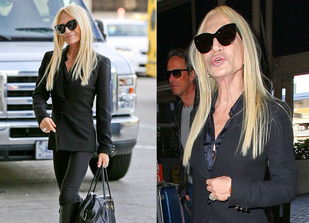 POTWORNIE WYCHUDZONA Donatella Versace! (ZDJĘCIA)