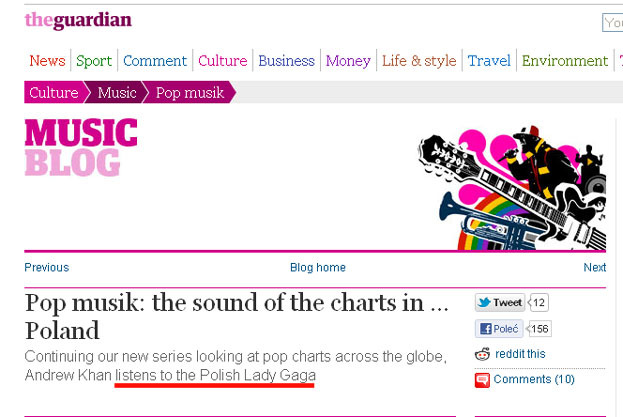 The Guardian: Doda to środkowoeuropejska Lady Gaga!
